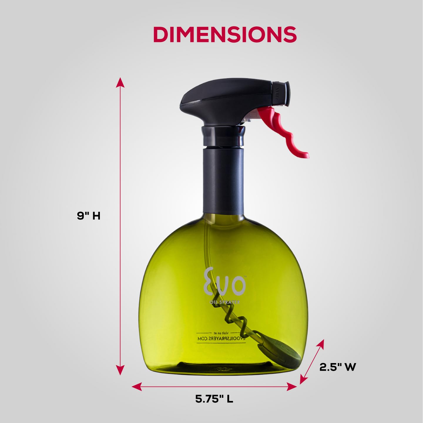 Evo Oil Sprayer Original twist-on funnel keeps filling mess-free.