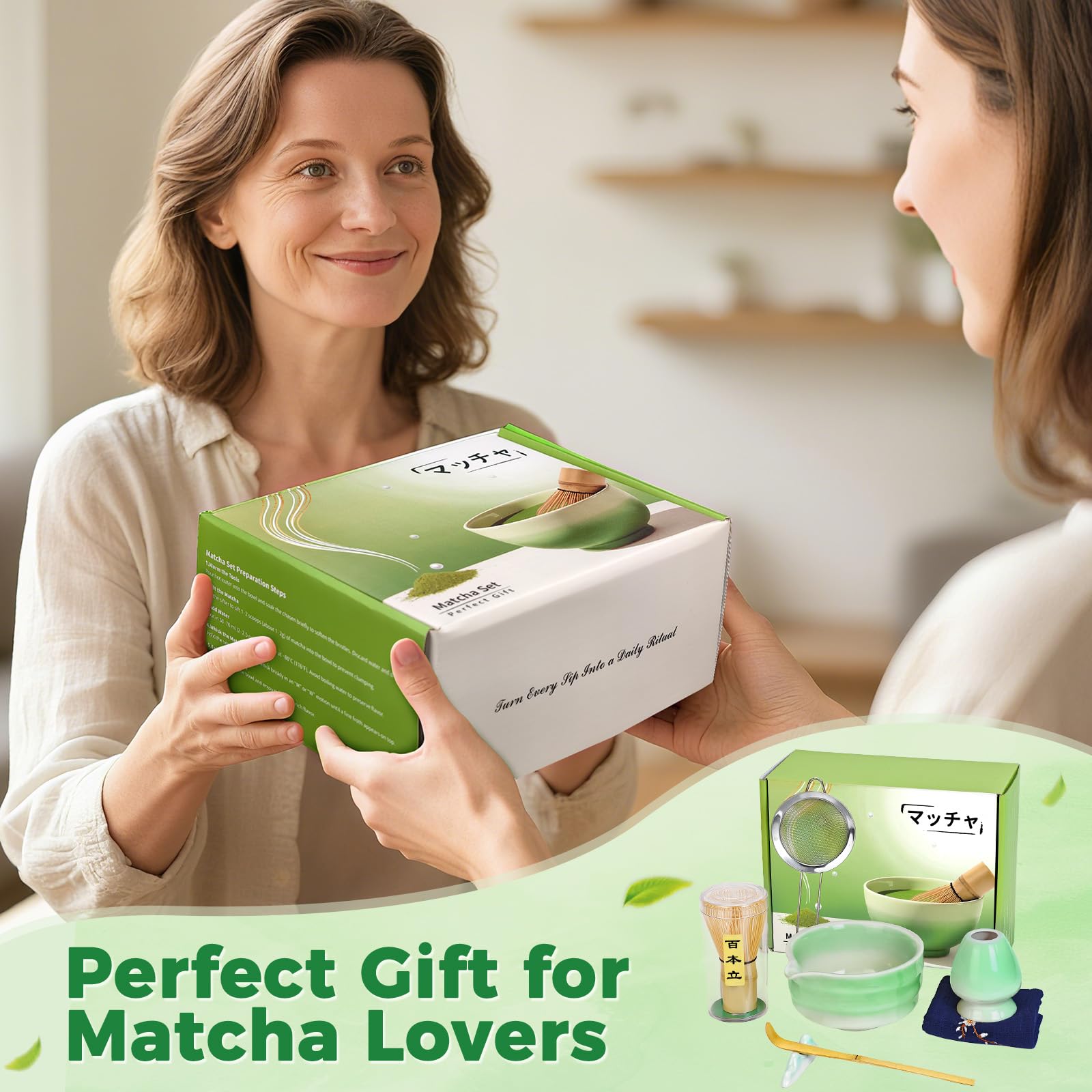 Evoio Matcha Set gift card included for tea lovers