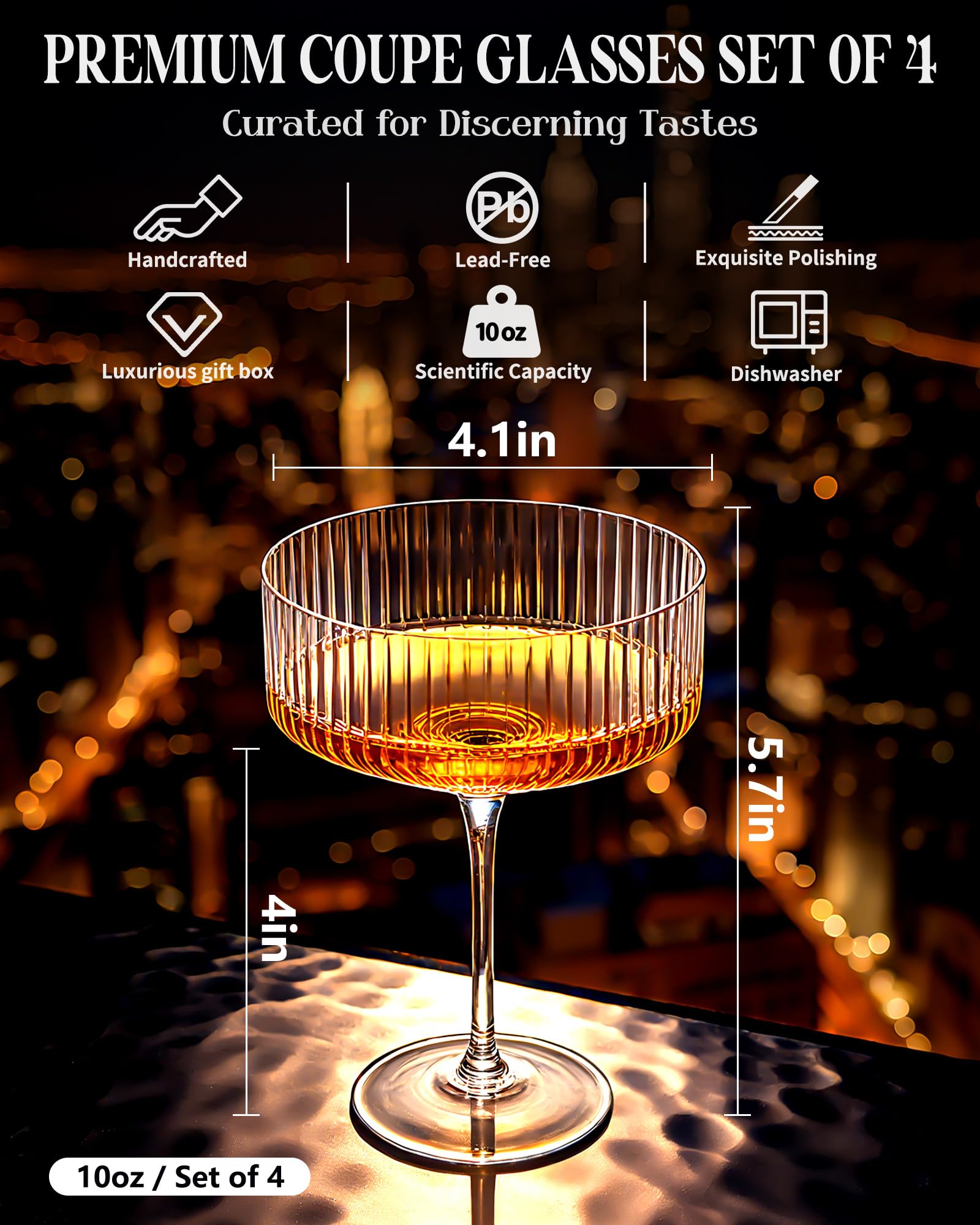 Evoio premium crystal set adds timeless sophistication to entertaining