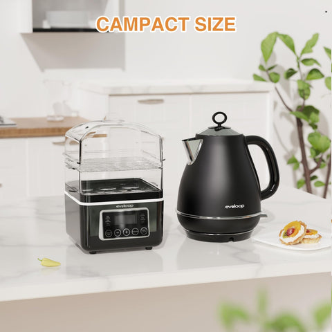 Evoloop compact storage design fits small kitchens.