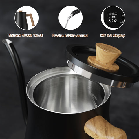 evoloop gooseneck kettle auto-shutoff and boil-dry protection