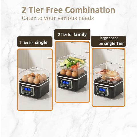 Evoloop keep-warm timer keeping meals ready for hours.