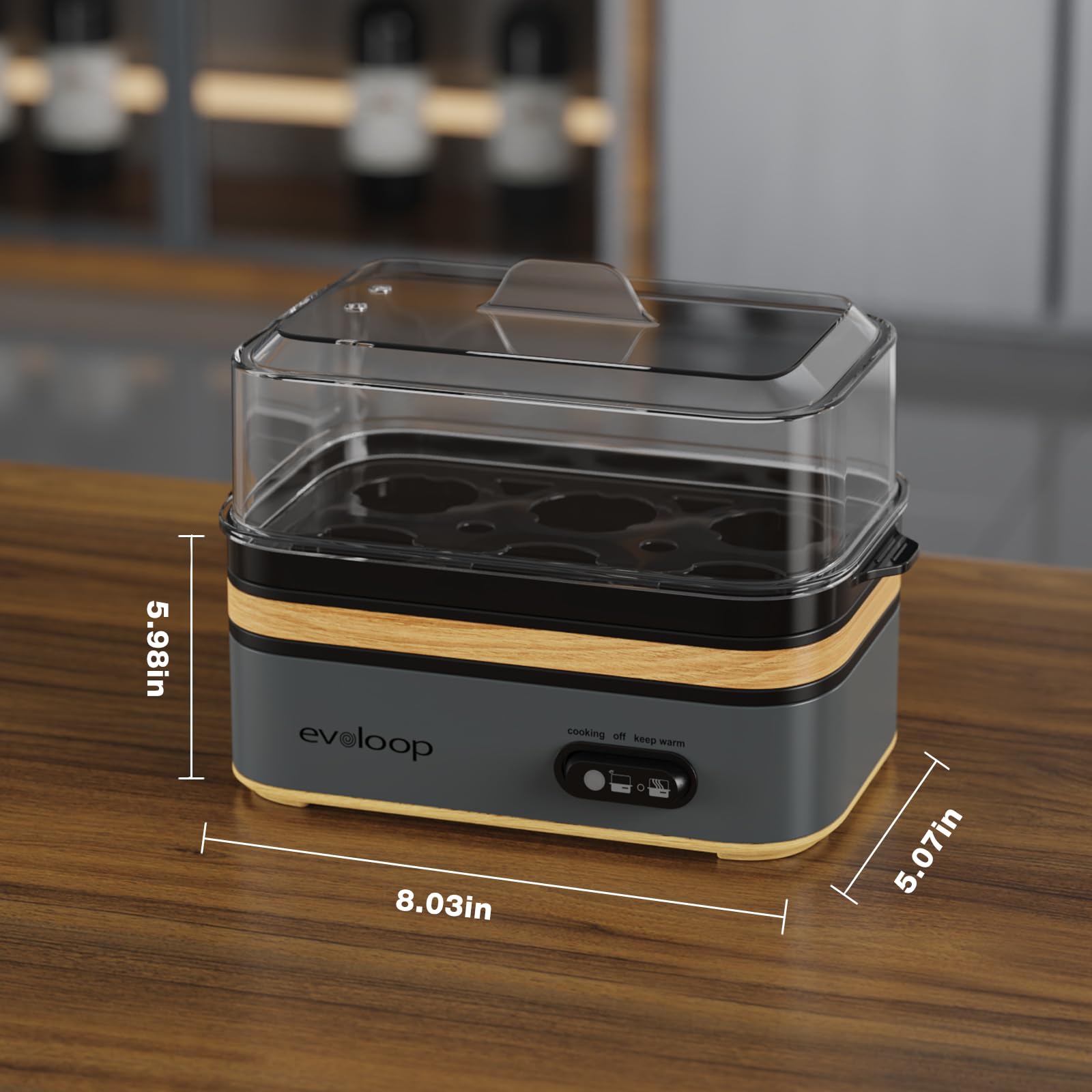 Evoloop Rapid Egg Cooker easy-clean design for fast cleanup