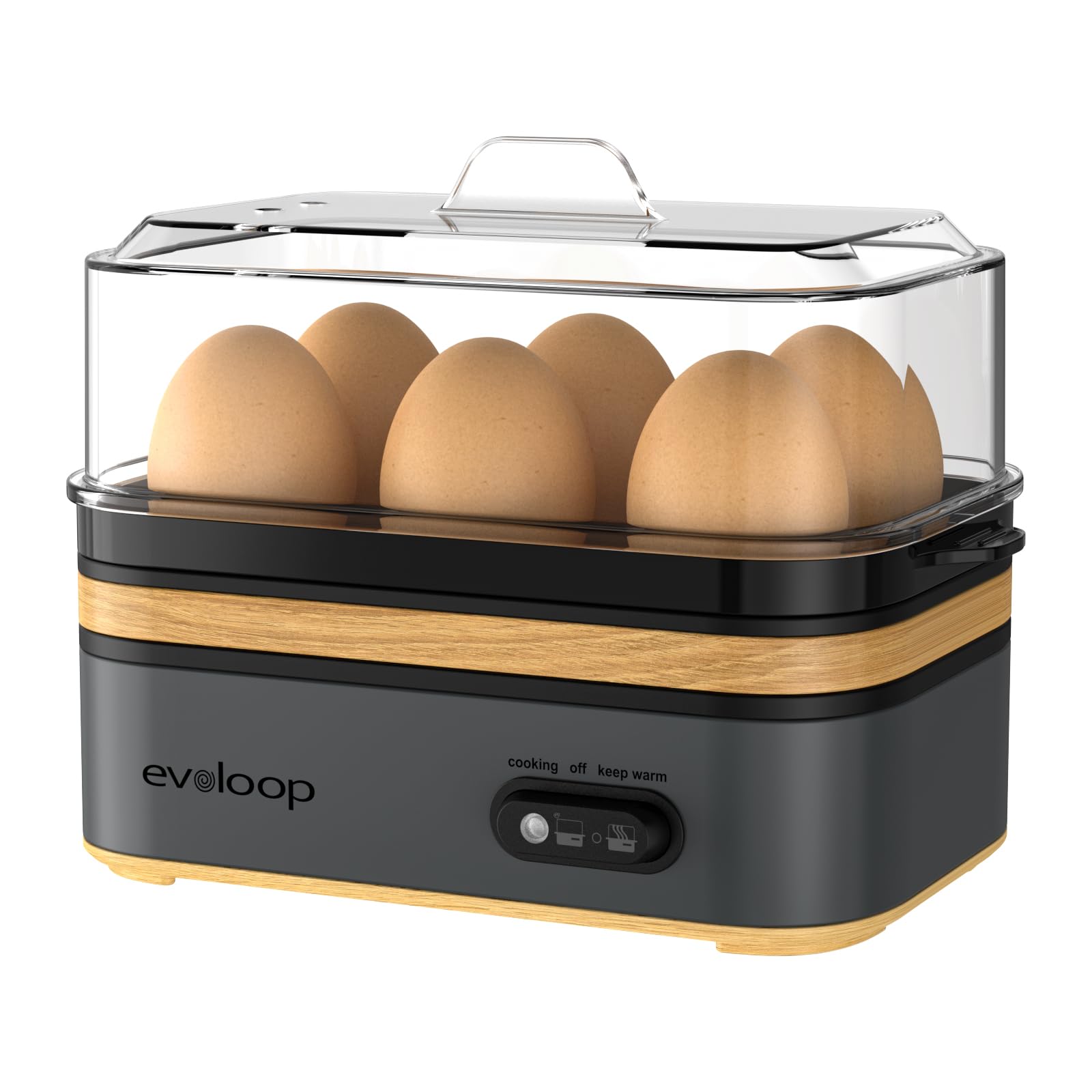 Evoloop Rapid Egg Cooker front view for quick breakfasts