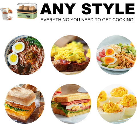 Multifunction Evoloop cooker handles boiled eggs, poaching, and omelets.