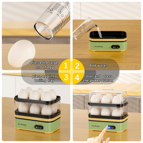 Evoloop Rapid Egg Cooker vegetable steamer for side dishes and more.