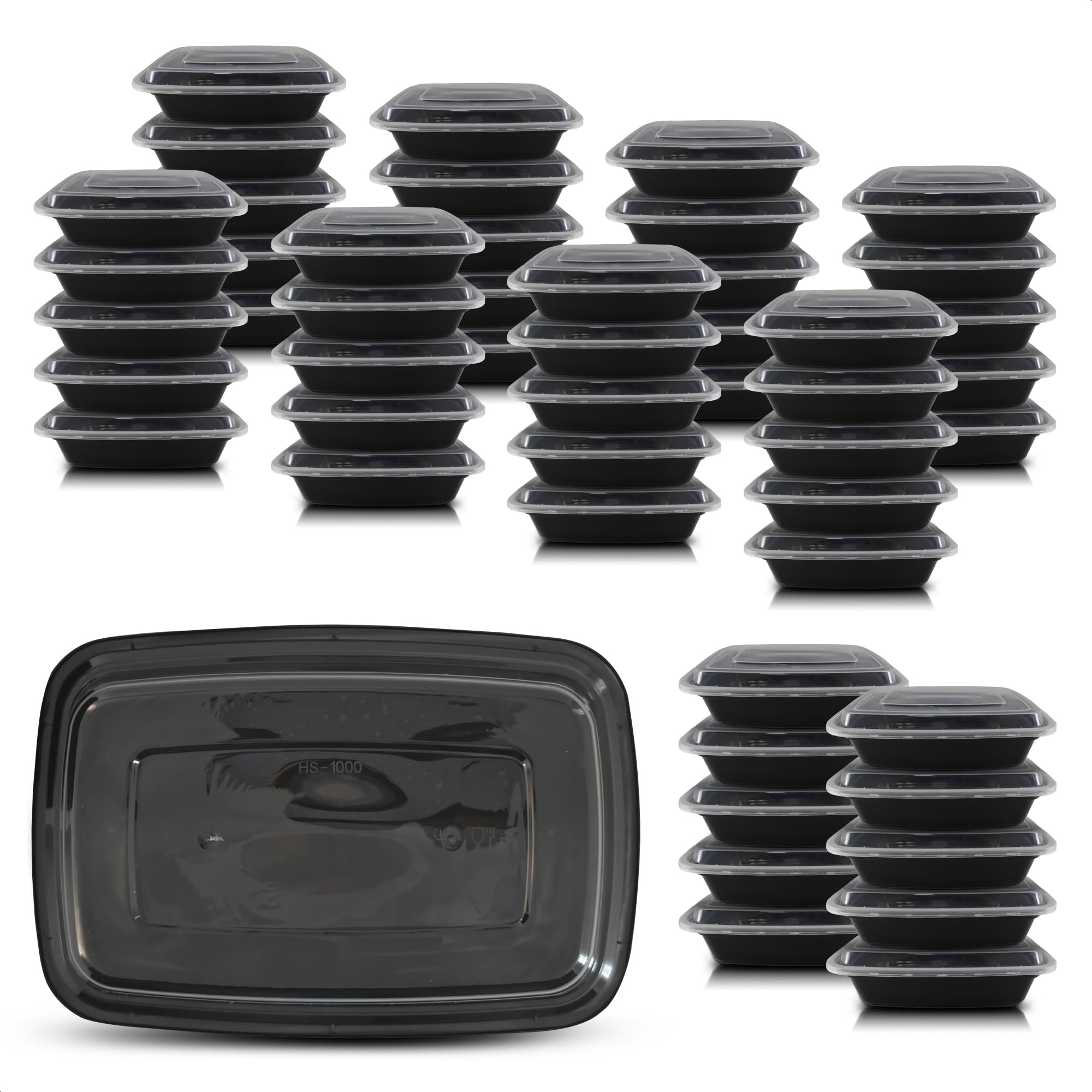 Evrblock 50-pack 32oz containers for meal prep and easy portioning.