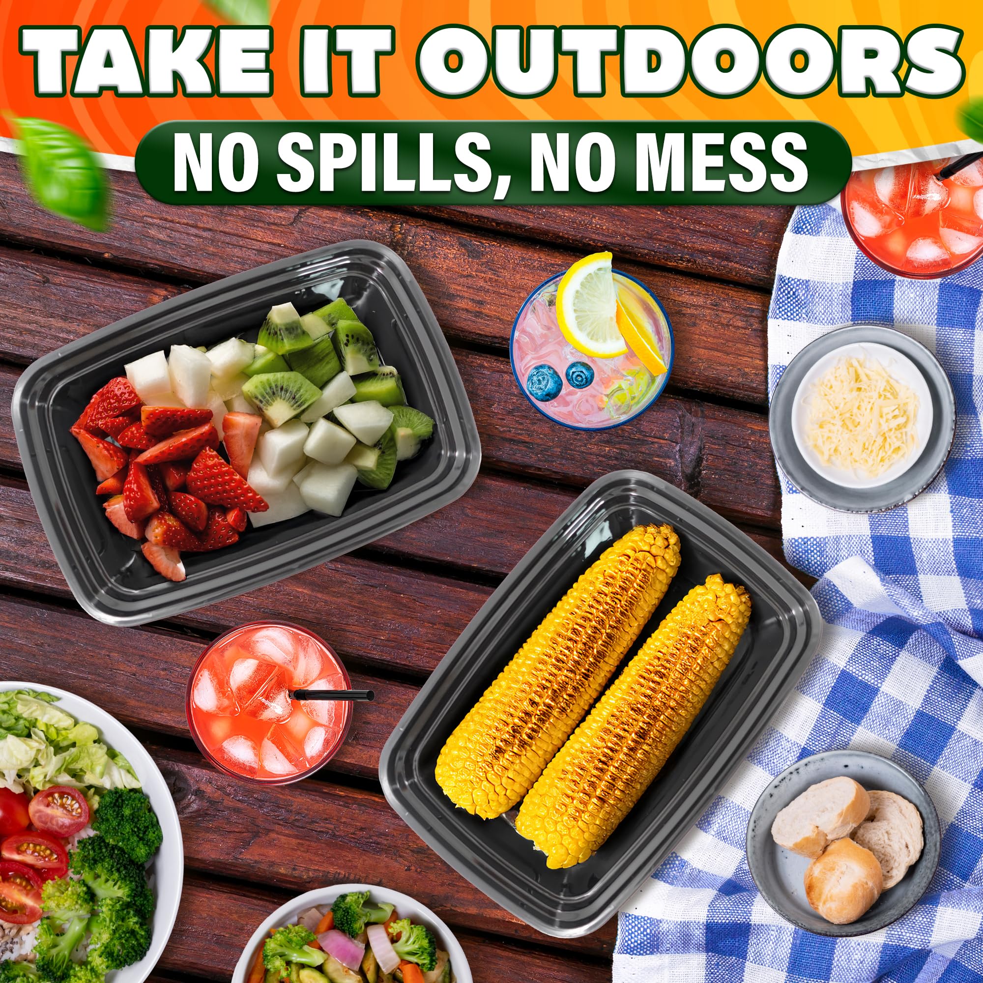 Evrblock durable food-grade plastic for repeated use.