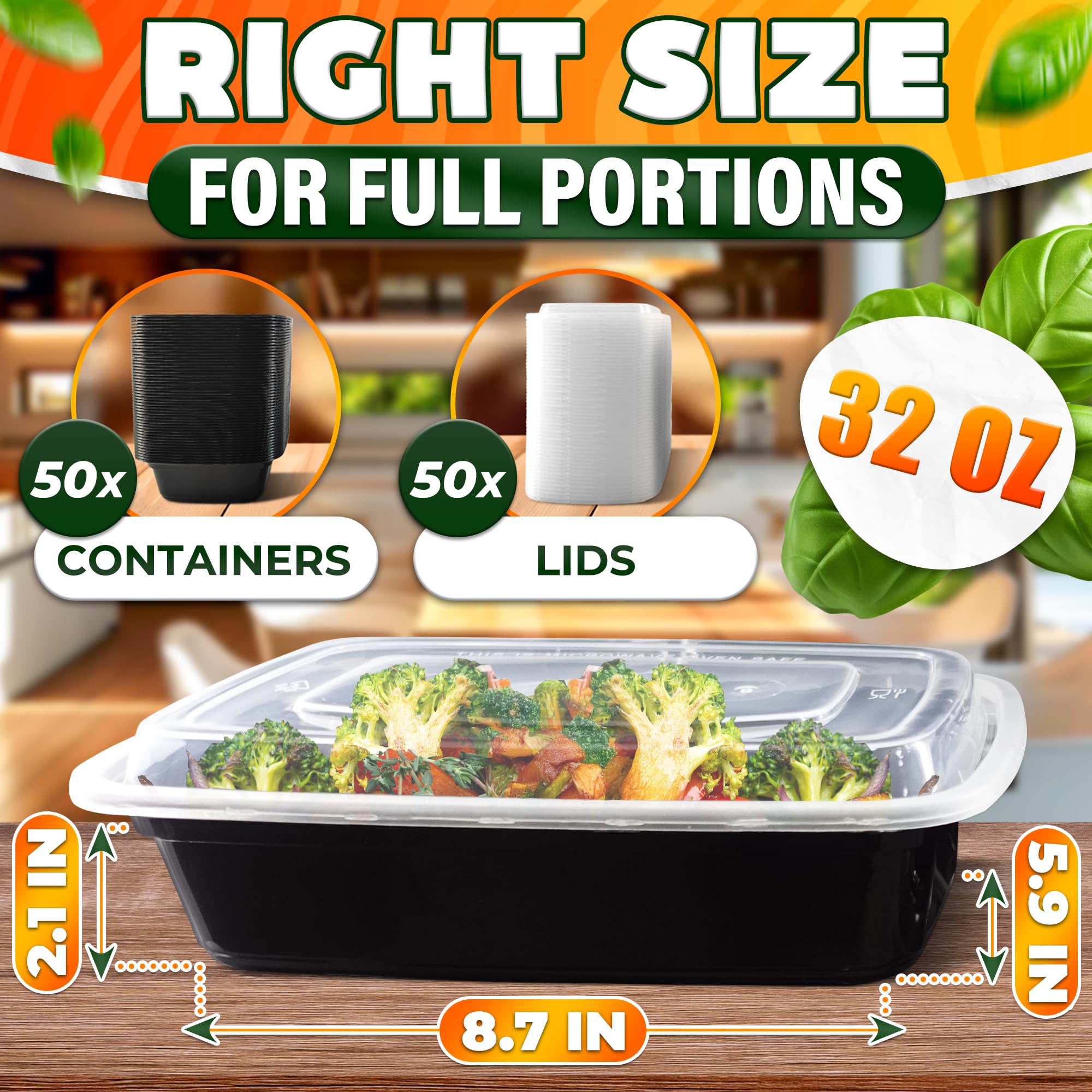 Evrblock lids and containers matching set for mess-free storage.