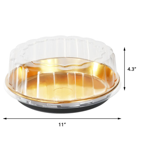 EWAFILU clear dome lid on a cake box enhances dessert display