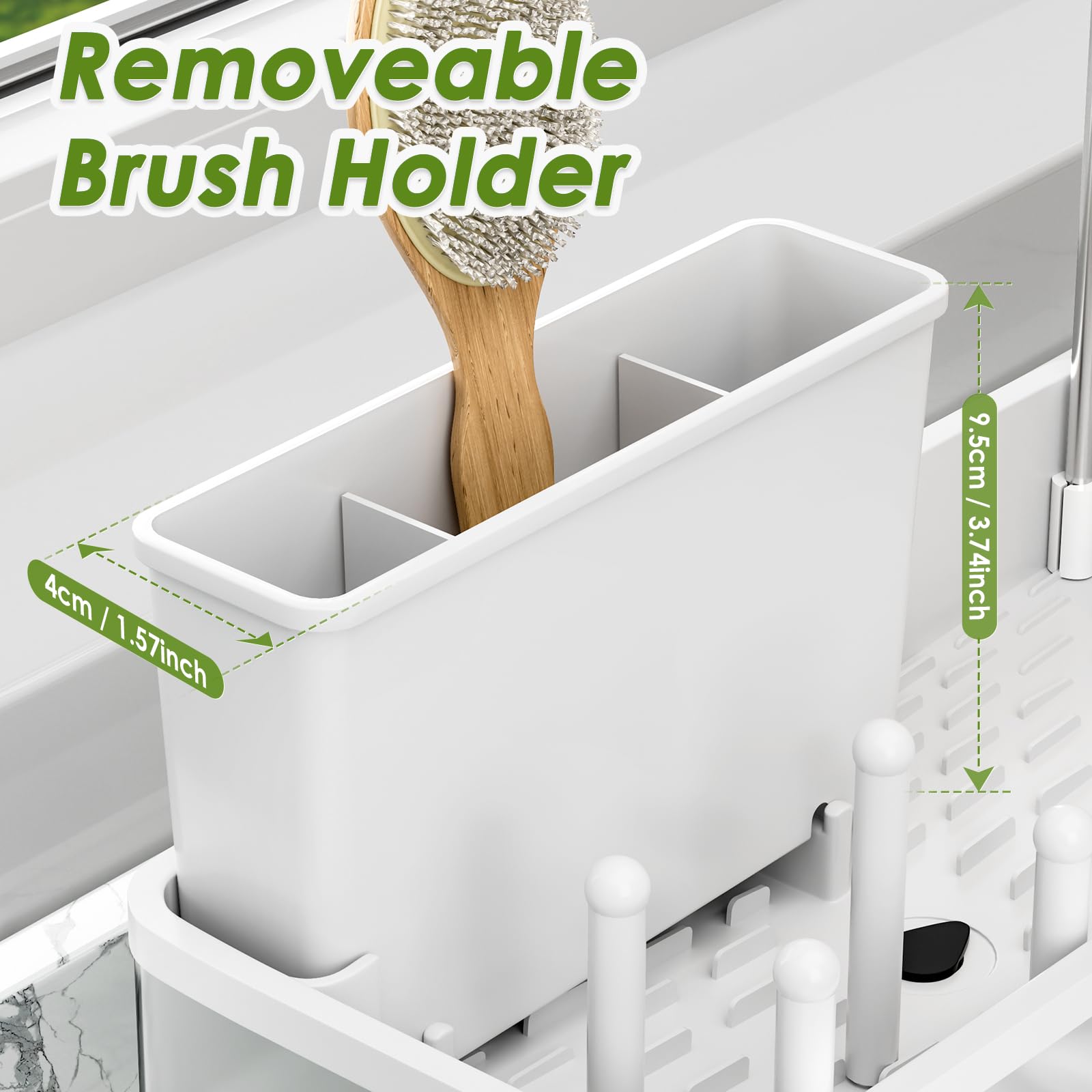 Ewaiira compact divider design saves counter space in small kitchens.