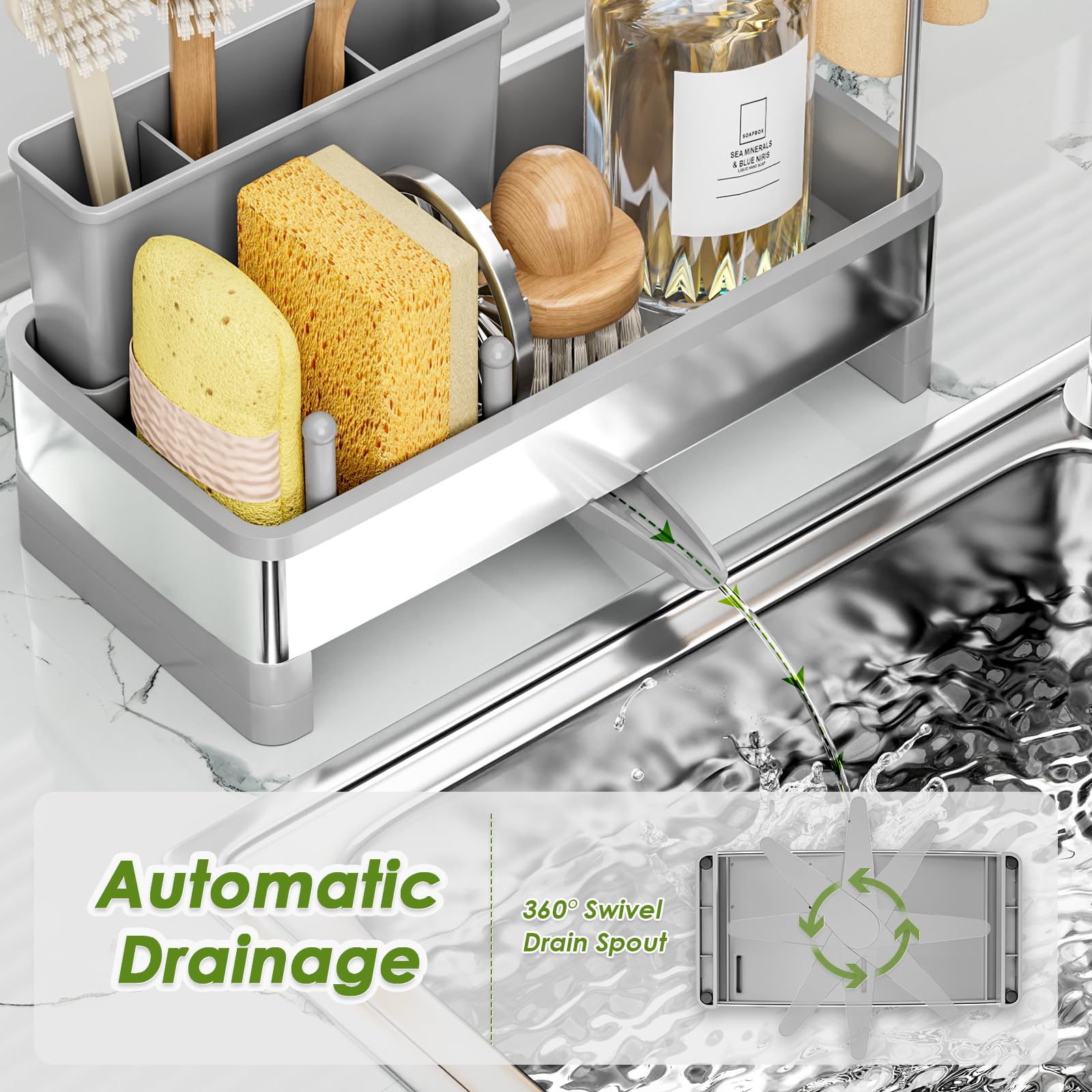 Ewaiira anti-slip base protects countertops from scratches during use.