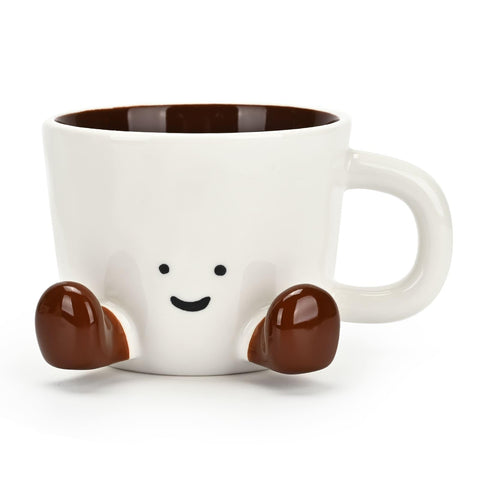 EWCEFIC coffee mug with smiling-face design for daily mood boost