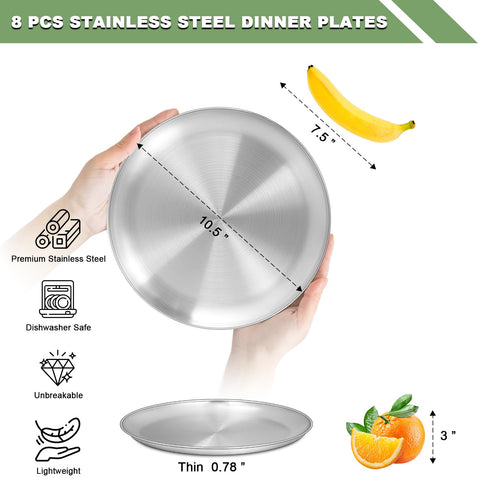 EWFEN 10-inch dinner plate with ample surface for meals