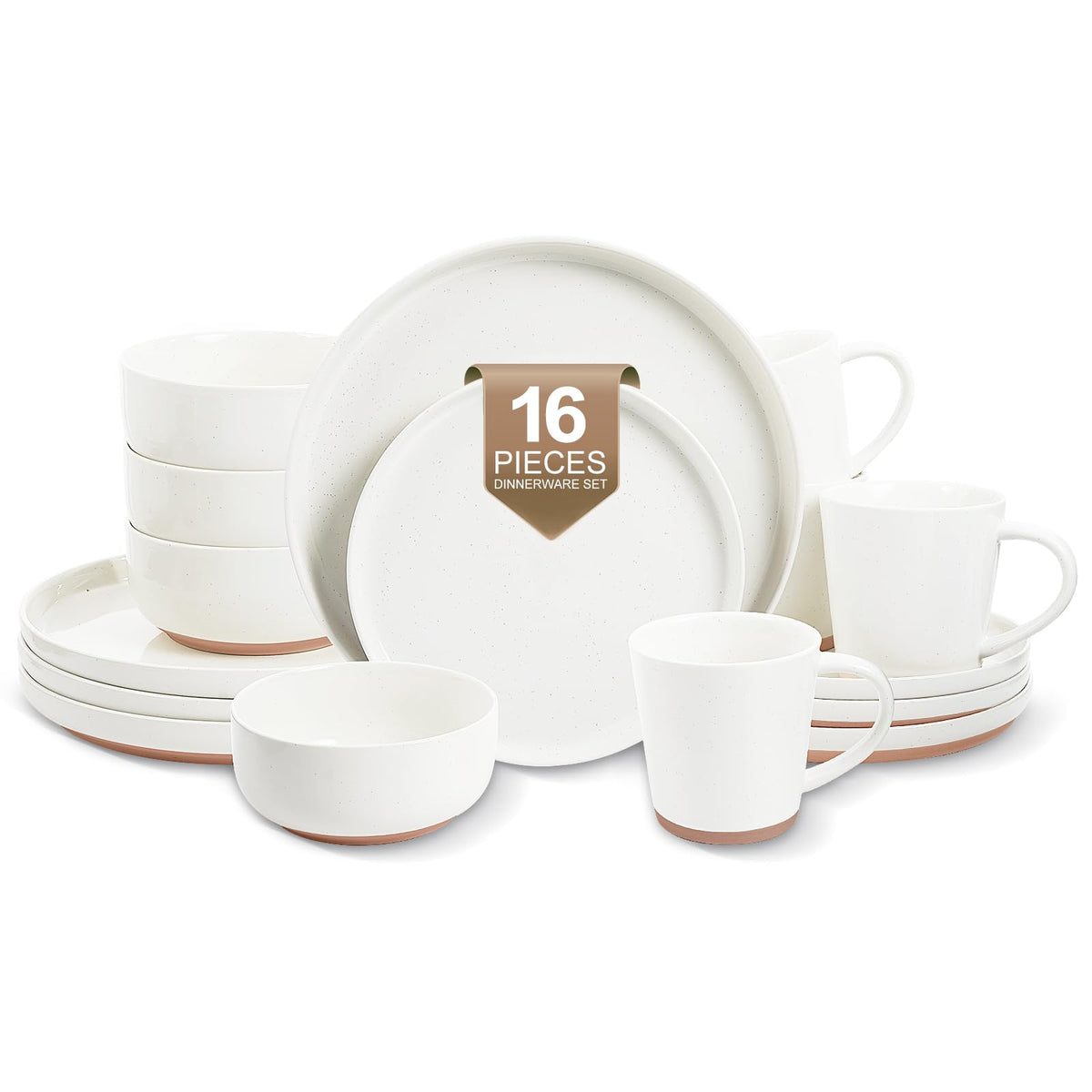 EWFEN dinner plate with hand-painted waves, durable and dishwasher-safe for everyday meals.