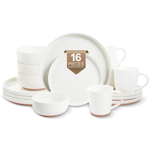 EWFEN dinner plate with hand-painted waves, durable and dishwasher-safe for everyday meals.