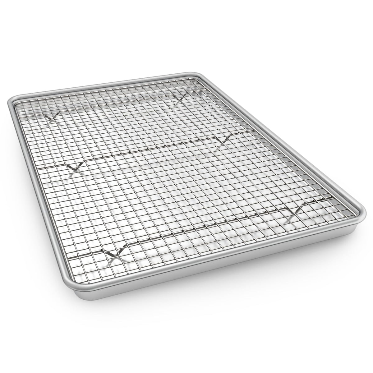 EWFEN 24-inch baking sheet with rack for even roasting and batch cooking.