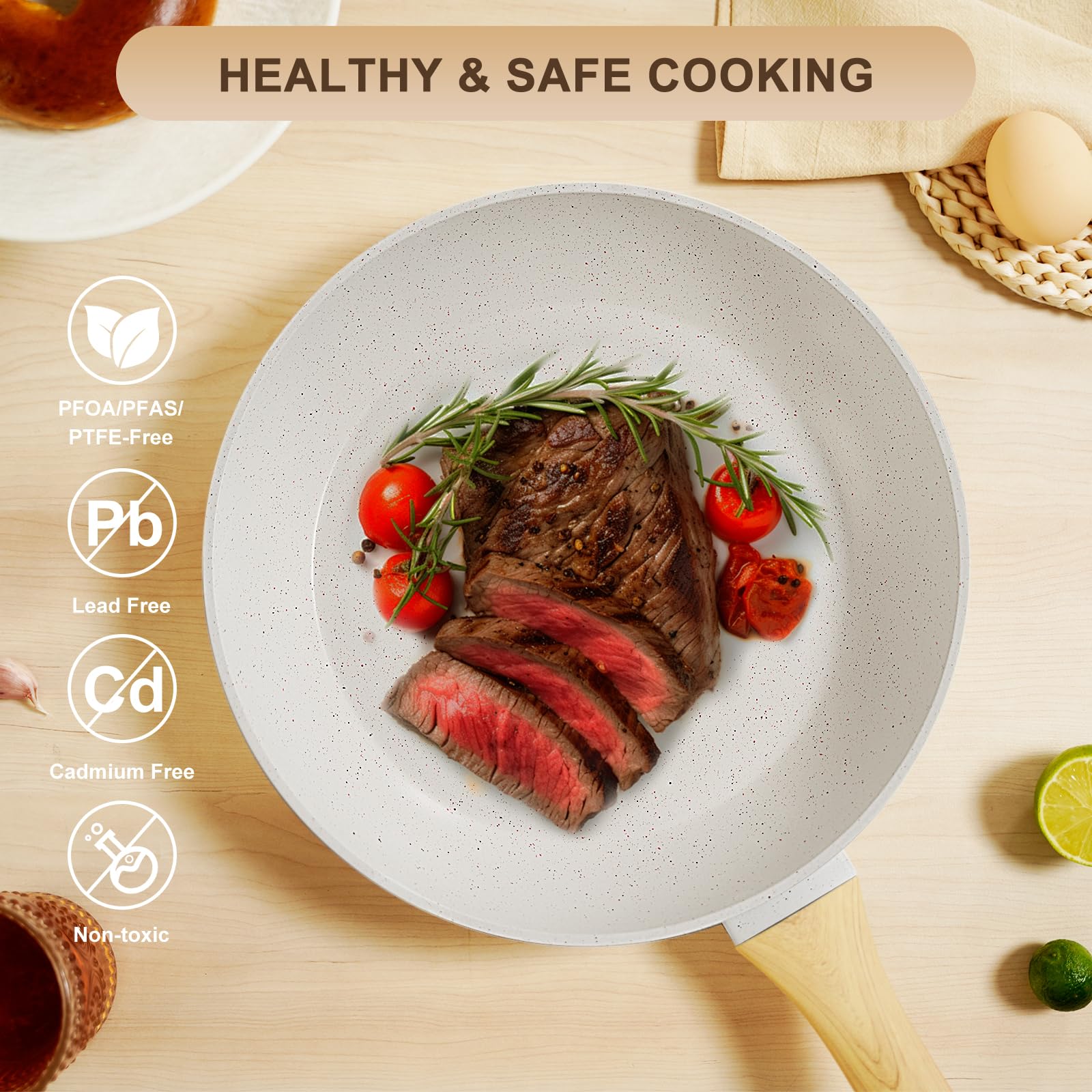 EWFEN 1.5-quart saucepan with lid for precise simmering