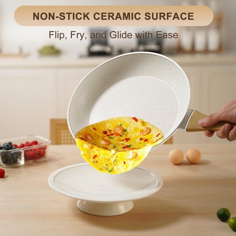 EWFEN 10-inch sauté pan with lid for quick searing