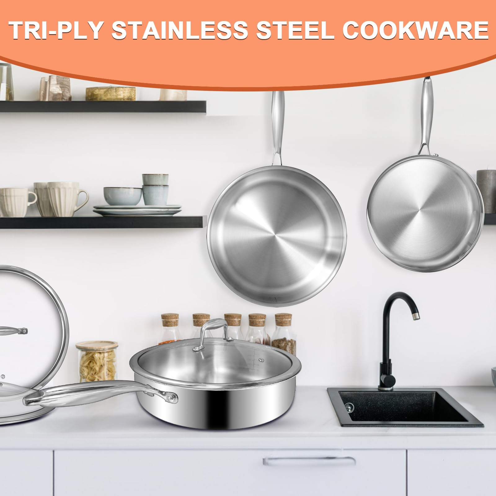 EWFEN works on all cooktops, including induction, up to 600F.