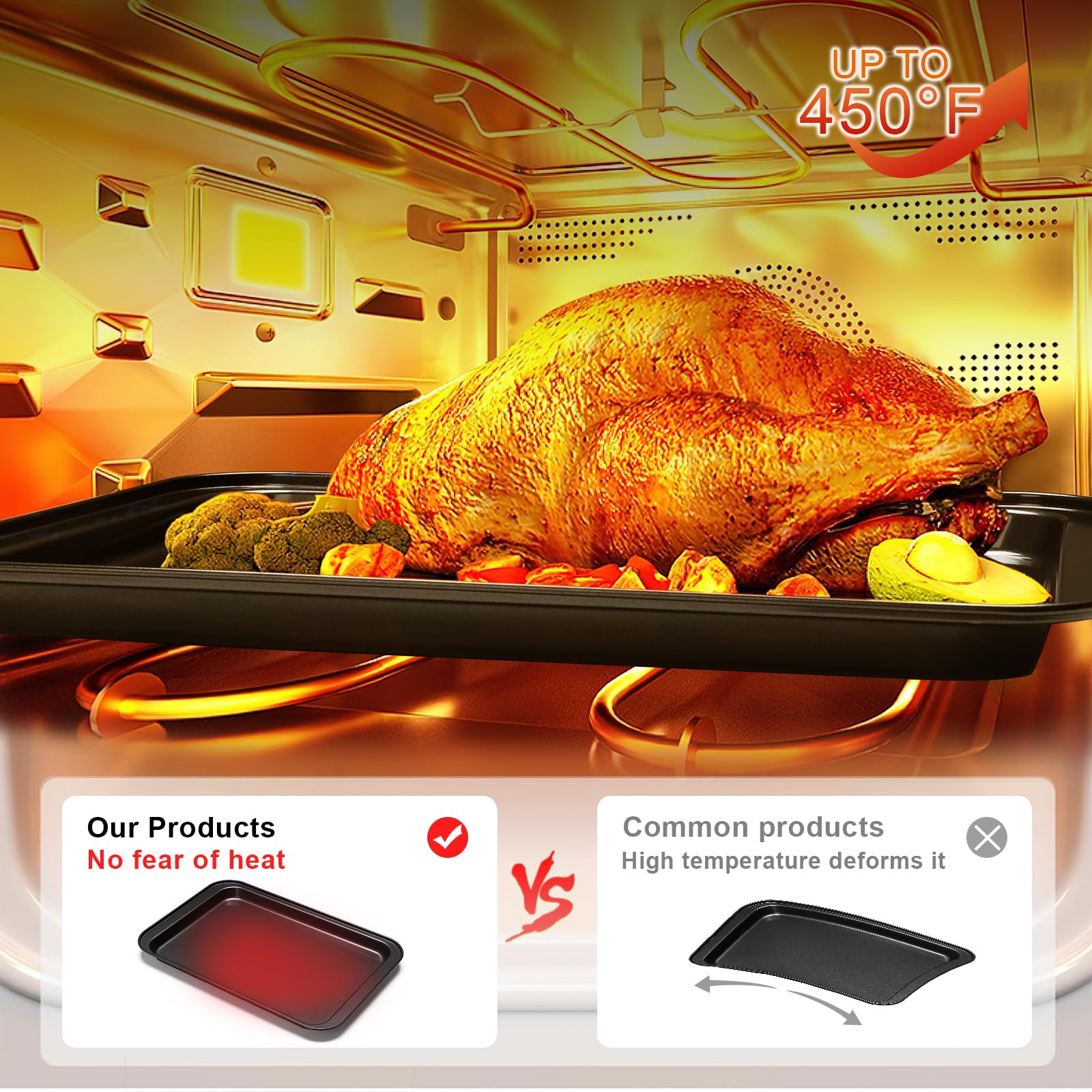 EWFEN square cake pan ideal for layered cakes and desserts