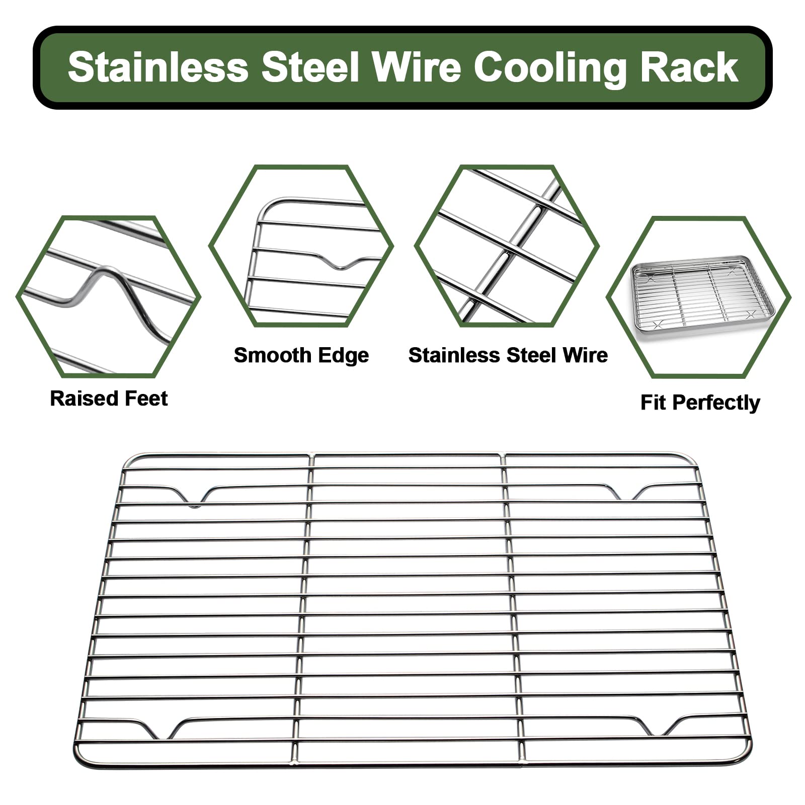 EWFEN multi-size bakeware set offers flexible options for various recipes.