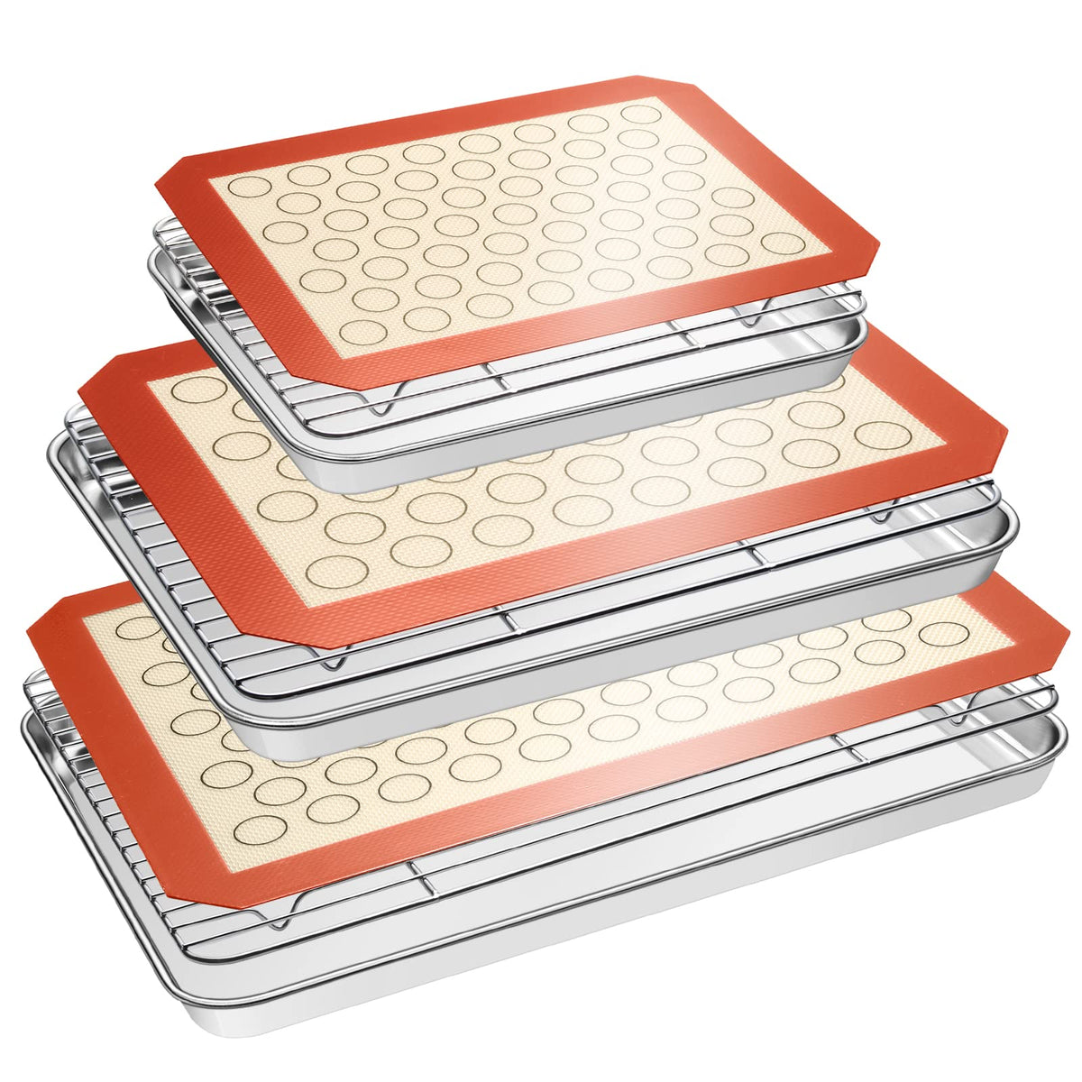 EWFEN stainless steel sheet pan for even browning and durability.
