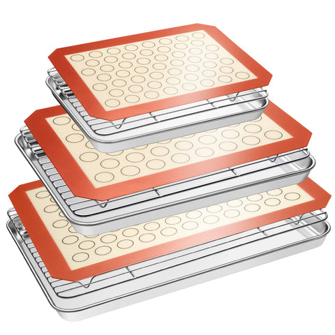 EWFEN stainless steel sheet pan for even browning and durability.