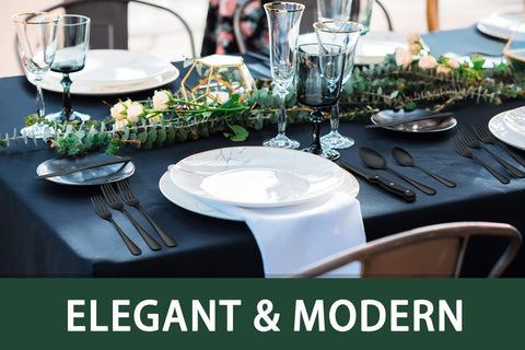 EWFEN black silverware mirror finish reflects light, enhancing dining ambience.