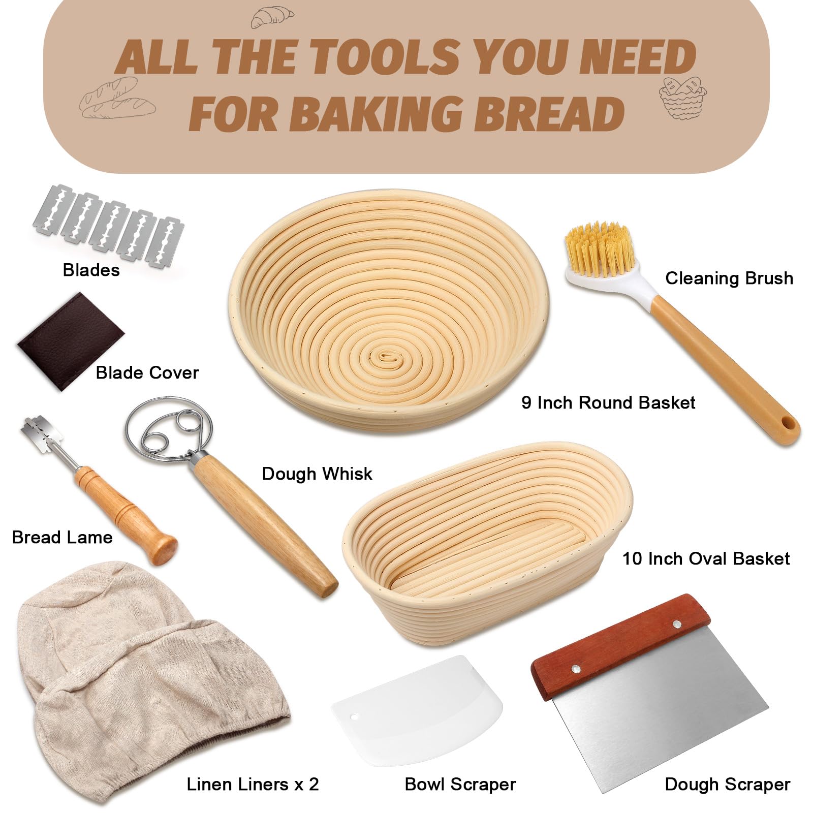 EWFEN Bowl scraper aiding dough handling and cleanup