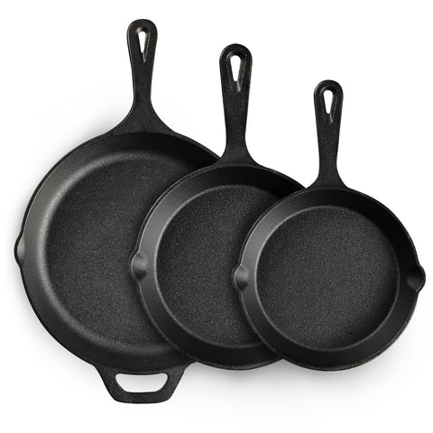 EWFEN cast iron 6-inch skillet on stove for quick searing