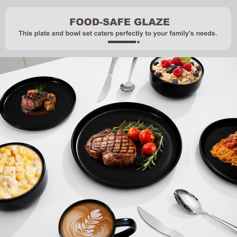 EWFEN dinnerware stack photo showing space-saving storage.