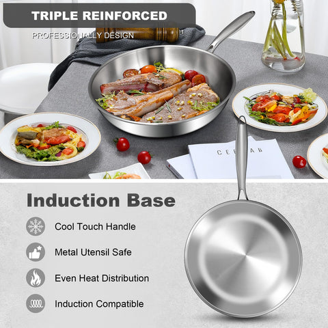EWFEN pan with a dishwasher-safe exterior for simple cleanup after cooking.