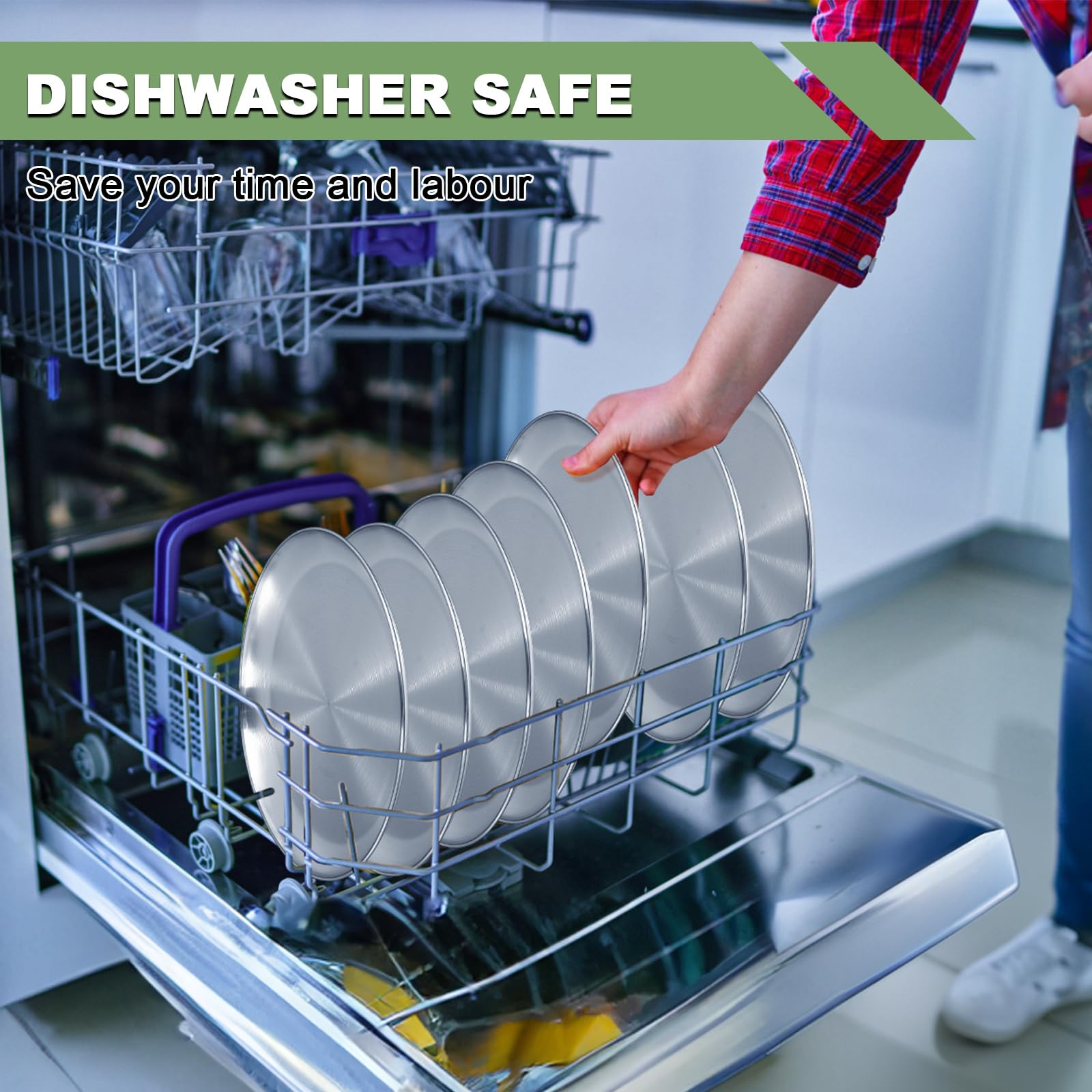 EWFEN dishwasher-safe plate ready for easy cleanup
