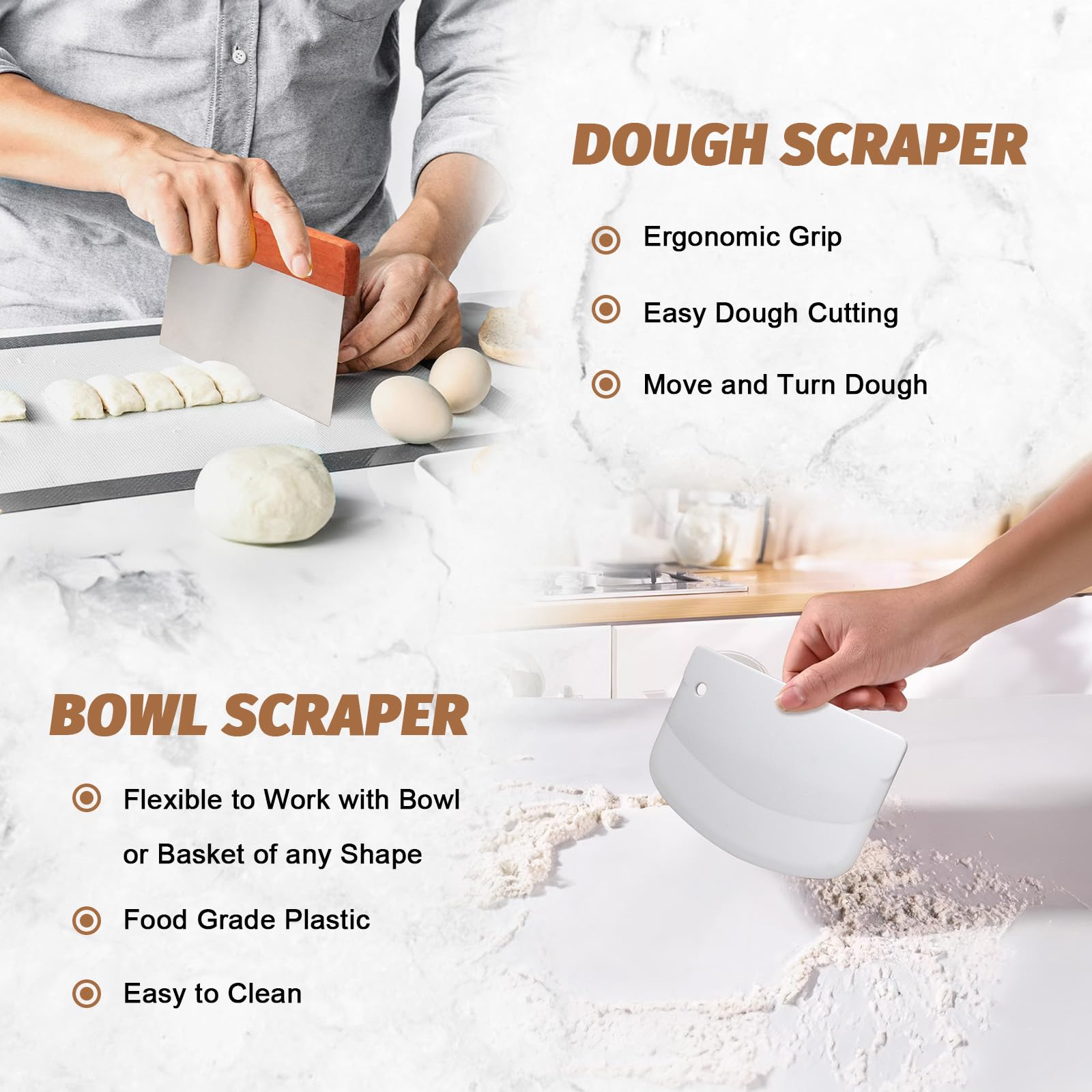 EWFEN Dough scraper for clean dough manipulation