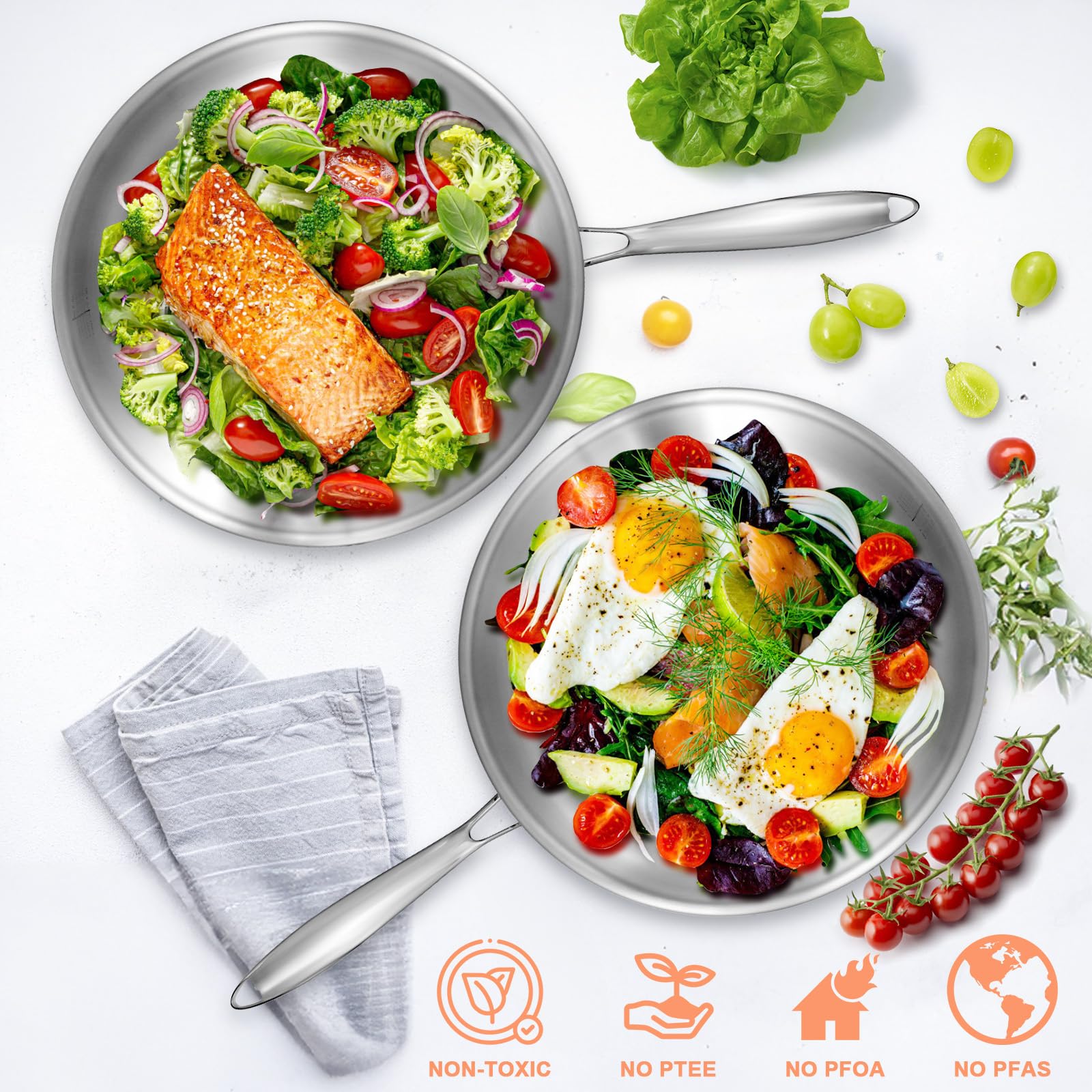 EWFEN dishwasher-safe pan preserves convenience during quick cleanup.