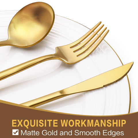 EWFEN gold tea spoons for stirring beverages with a smooth touch.