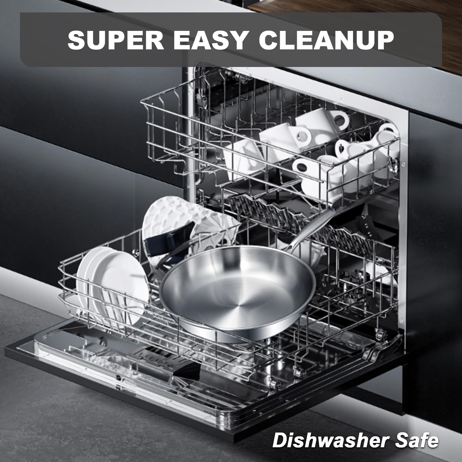 EWFEN heavy-duty stainless pan with durable layers designed for longevity.