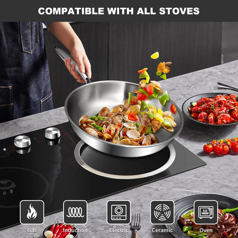 EWFEN interior 304 stainless steel surface for safe, easy-clean meals.