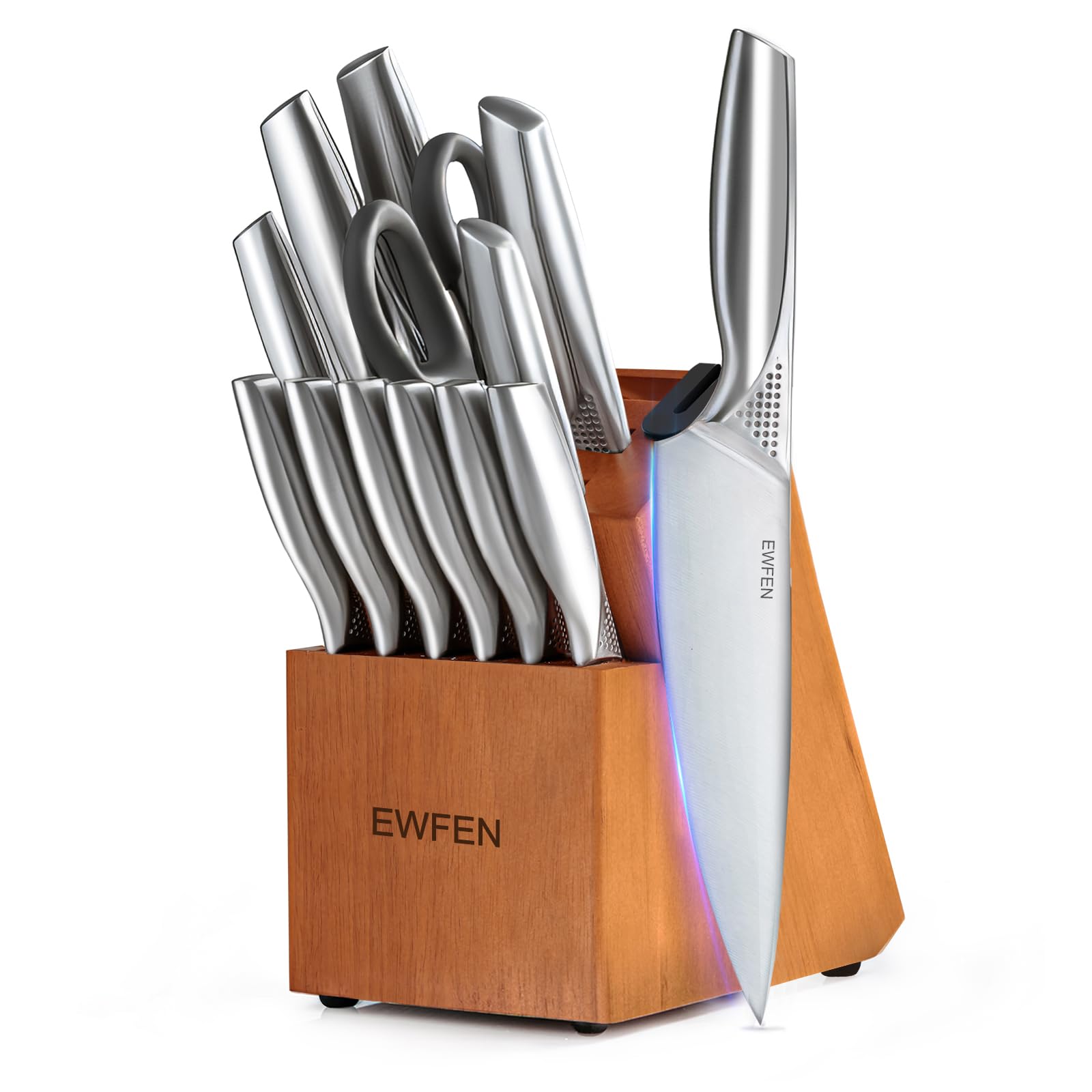 EWFEN knife block with blades neatly displayed for easy access