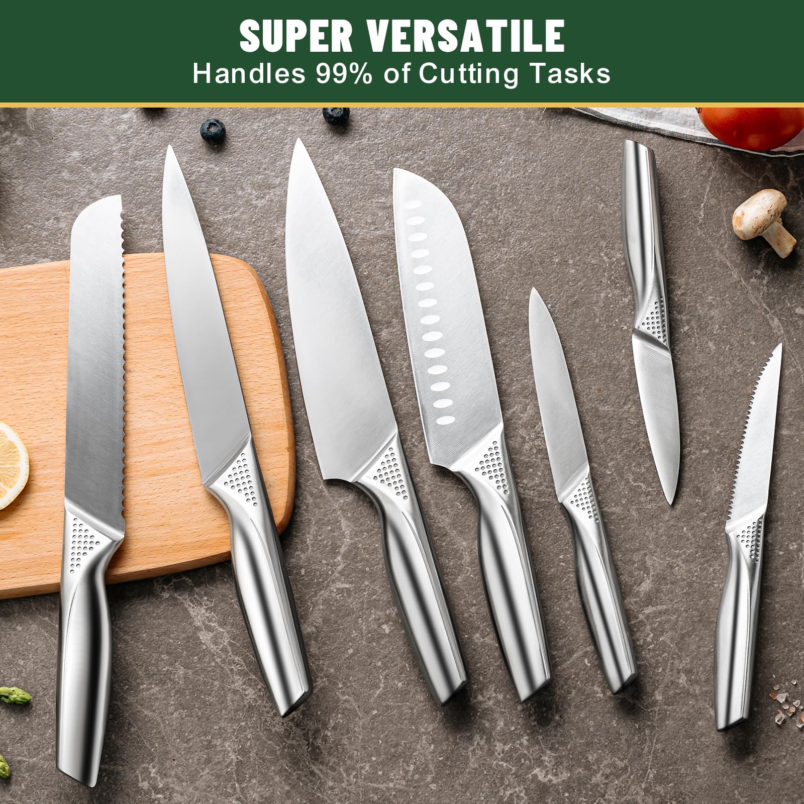 EWFEN steak knives set shown with cohesive design