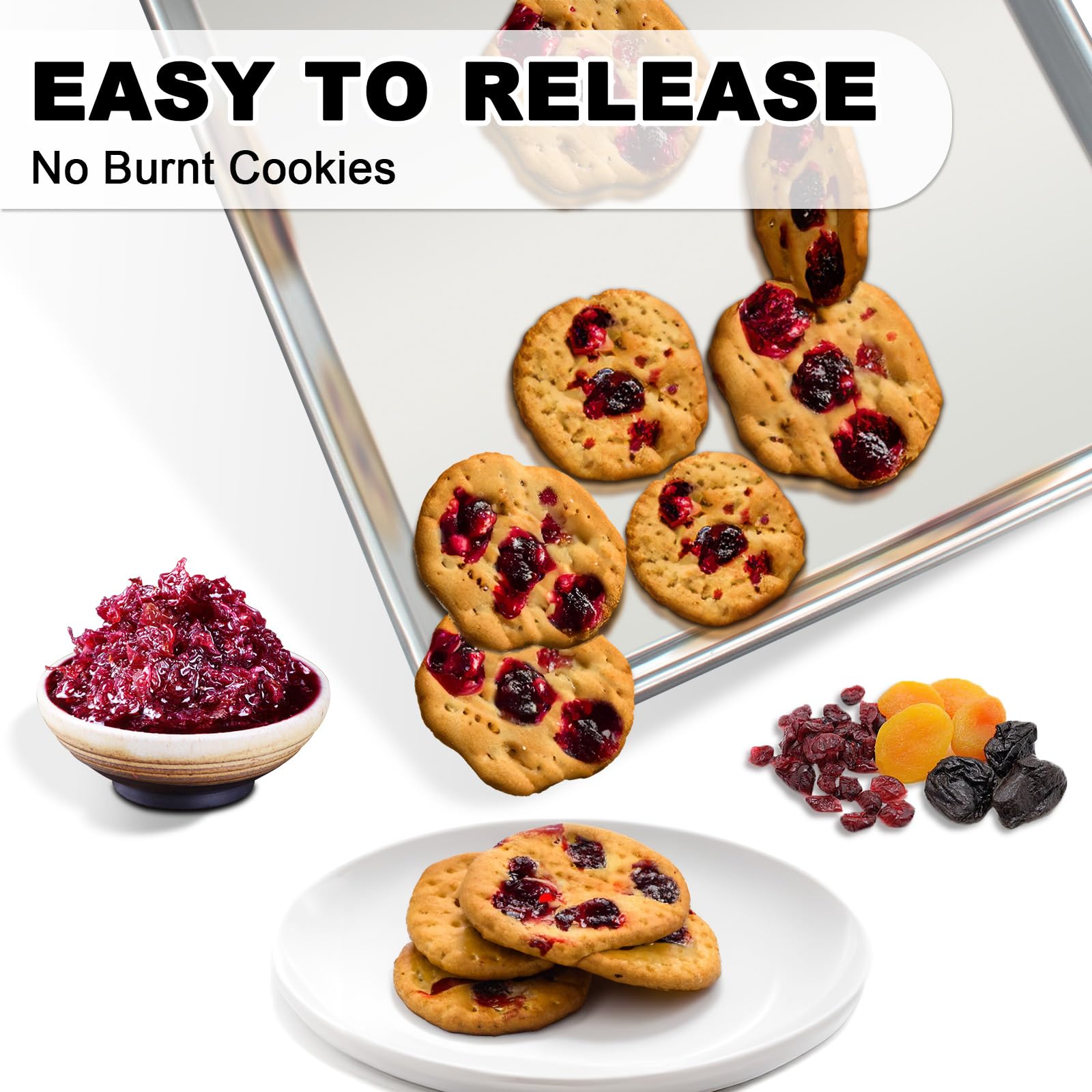 EWFEN nonstick coating aids easy cleaning after baking.