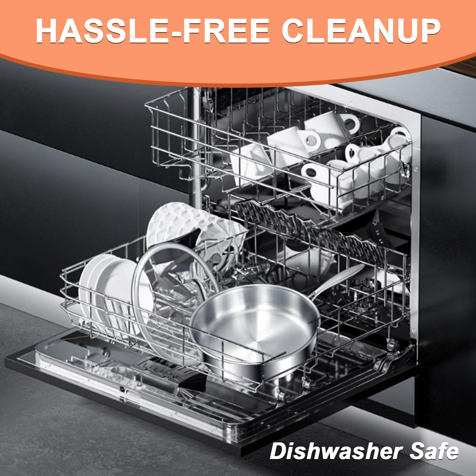 EWFEN oven-safe pan enabling finishing dishes in the oven.