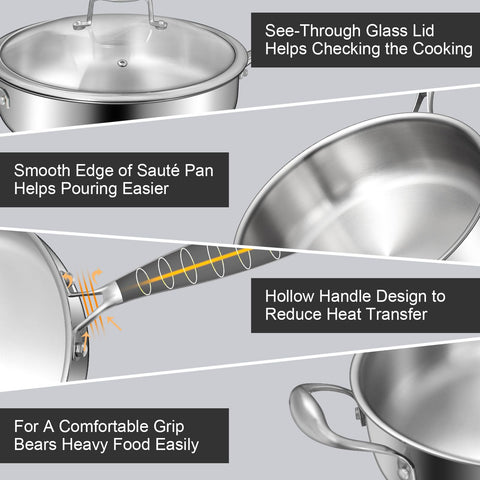 EWFEN pan on induction cooktop demonstrates universal compatibility for modern kitchens.