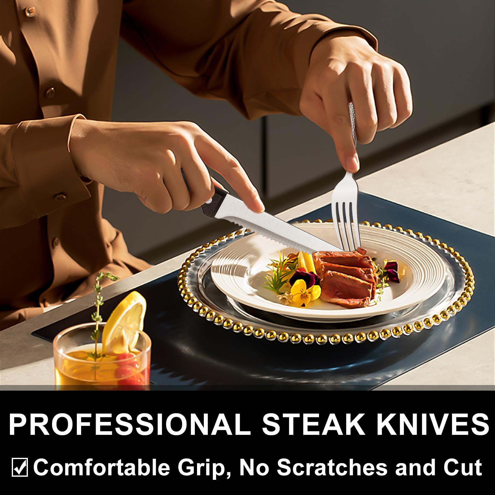 EWFEN rust-proof dishwasher-safe flatware is easy to clean and maintain.