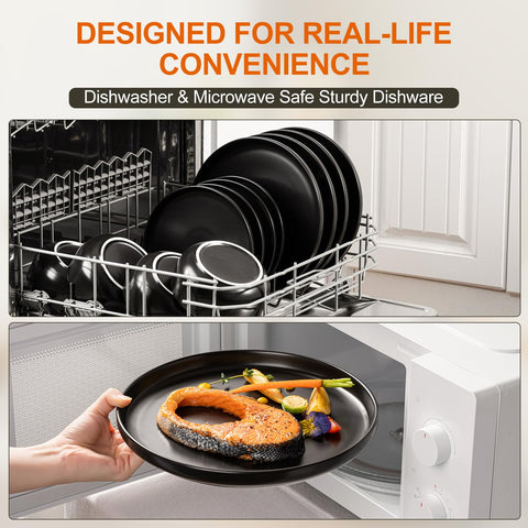 Sesame speckle decoration adds modern charm to everyday tableware.