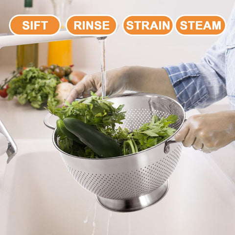 EWFEN dishwasher-safe colander cleans up quickly after meals