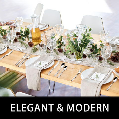 EWFEN steak knife included provides clean, precise cuts for meals.