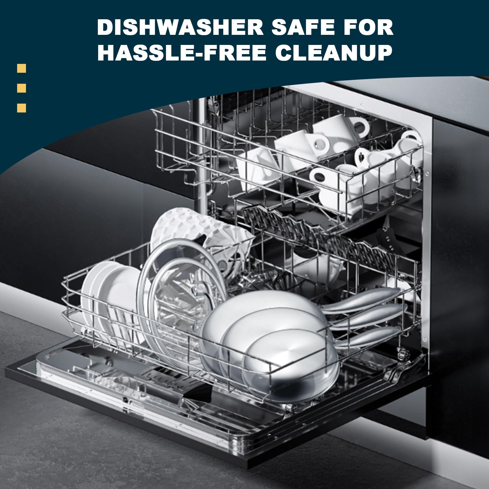 EWFEN Tri-Ply cookware supports energy-efficient cooking and better heat management.