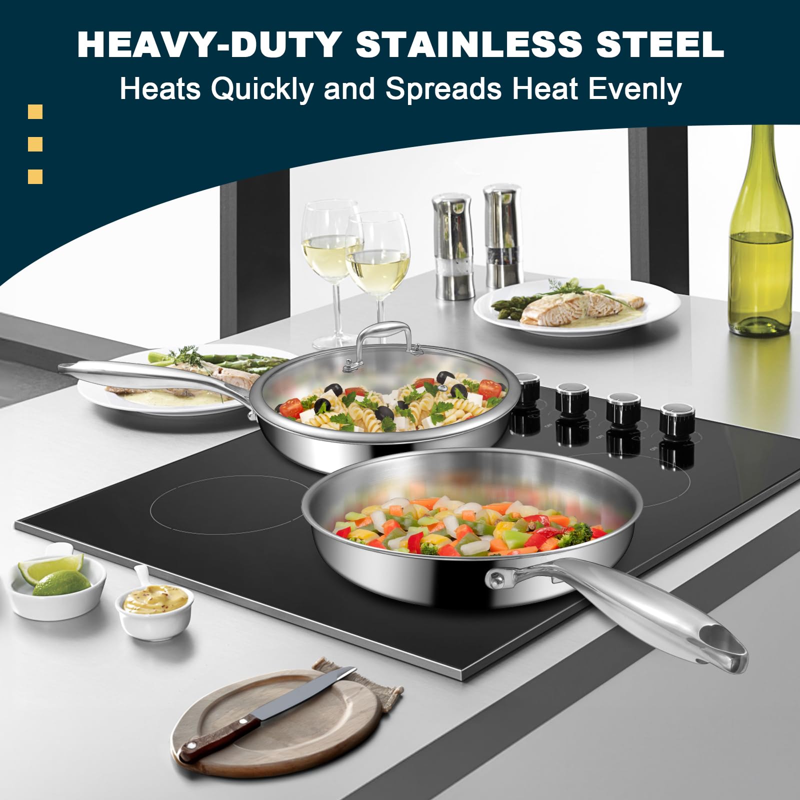 EWFEN Tri-Ply exterior with mirror finish for easy cleaning and style.